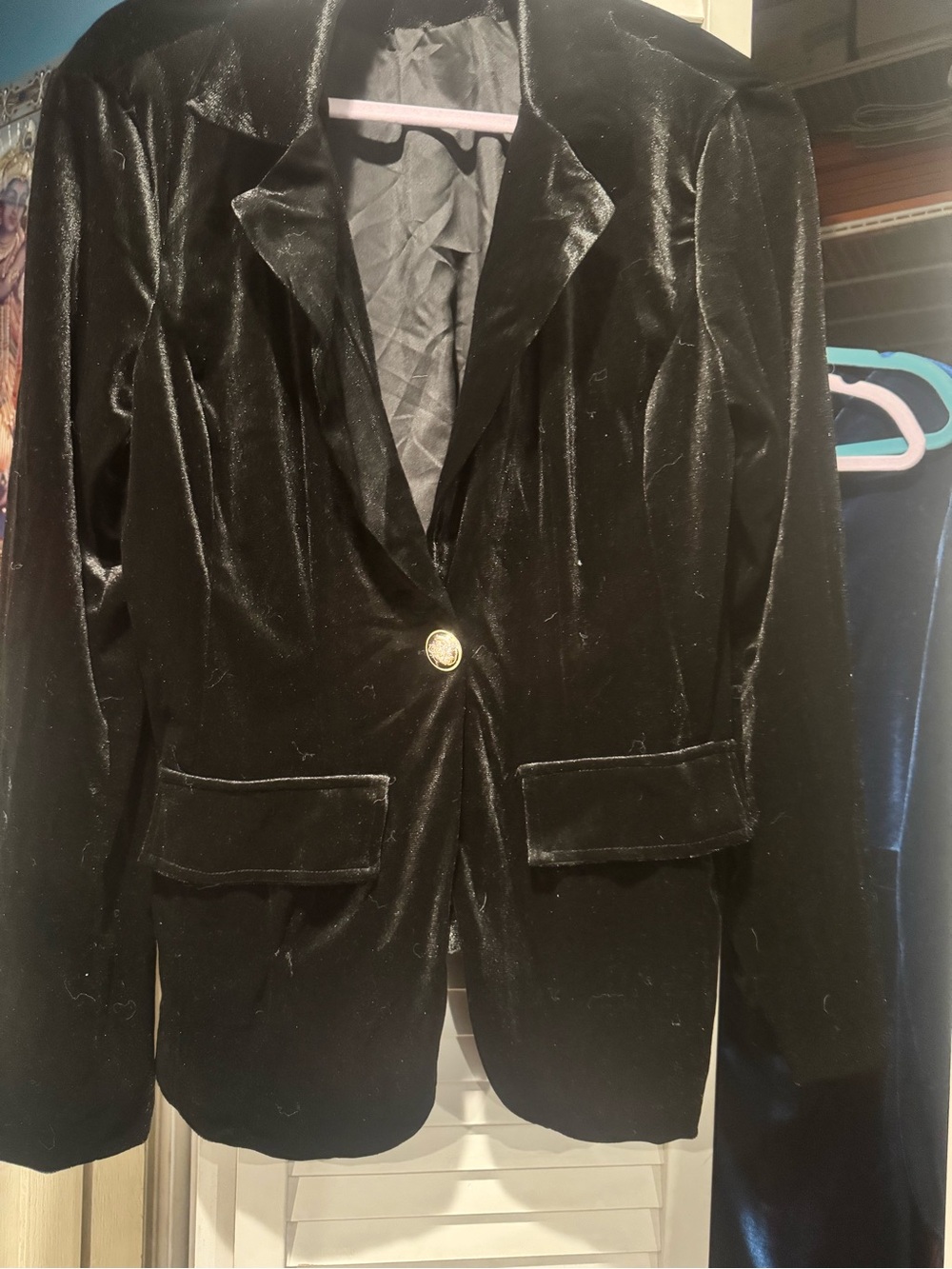 Black Velvet Women’s Blazer Jacket